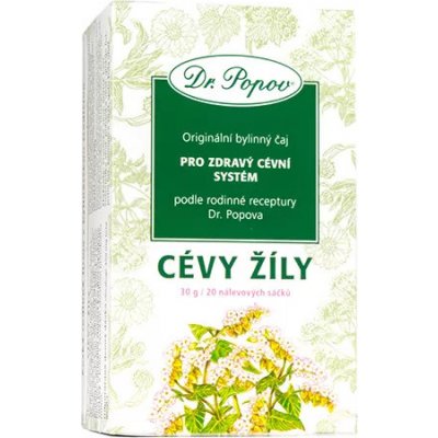 Dr.Popov Cévy žíly bylinný porcovaný čaj 30 g – Zbozi.Blesk.cz