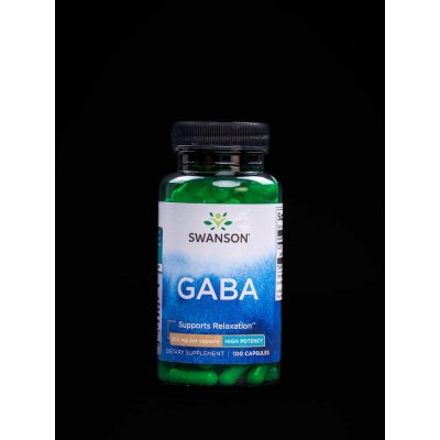 Swanson GABA Kyselina Gama Aminomáselná 500 mg 100 kapslí – Hledejceny.cz