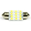 Interlook LED 12V LED C5W 12SMD1210 36mm Teplá bílá