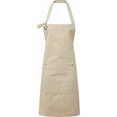 Premier Workwear Těžká odolná plátěnná zástěra s oversize očky pro upevnění kolem krku Přírodní 72x86cm PW137 – Hledejceny.cz