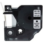Kompatibilní páska s Dymo 43613, S0720780, 6mm x 7m, černý tisk / bílý podklad – Hledejceny.cz