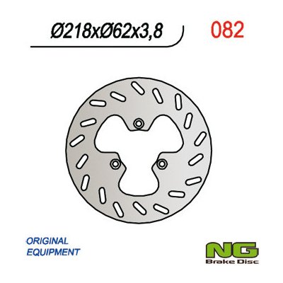 NG brzdový kotouč zadní YAMAHA DT50R 03-08DT 50X/SM 07-11, XT 125 X 05-12 (218X62X3,5) | Zboží Auto