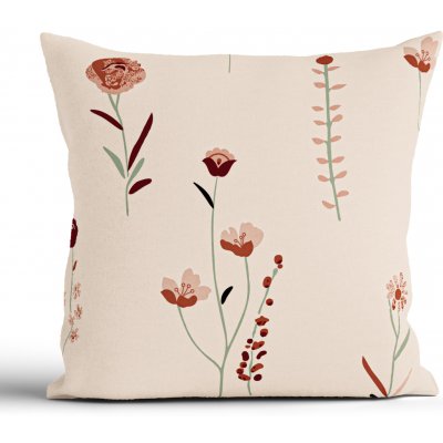 MKLuzkoviny.cz bavlna Renforcé Vlčí máky béžové 40 x 40 cm – Zboží Dáma