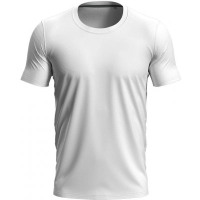 Stedman Vypasované pánské tričko Clive s úzkými lemy elastan 5 % 170 g/m bílá