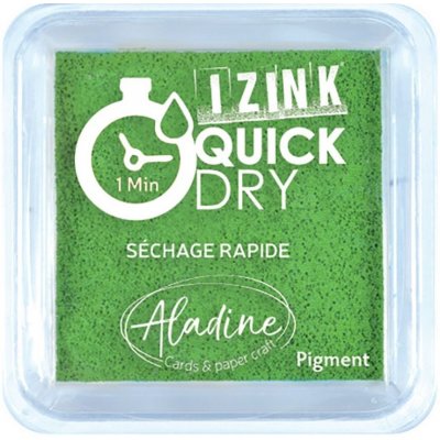 Aladine Razítkovací polštářek Izink Quick Dry zelená – Sleviste.cz
