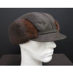 Čepice Špongr kožešinová lovecká hnědo zelená – Zboží Mobilmania