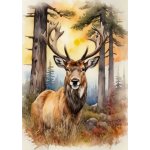 Norimpex Diamantový obrázek malování 30 x 40 cm Jelen – Hledejceny.cz