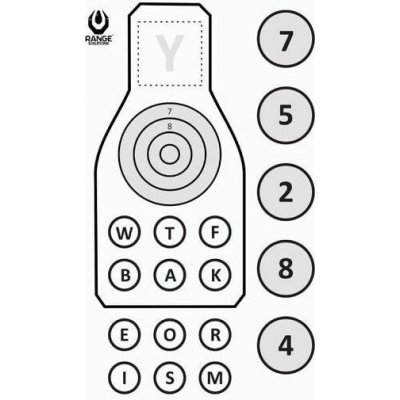 GFC Tactical Range Solutions Cvičný terč RS SOP-2, 80 x 50 cm -10 ks – Zboží Dáma