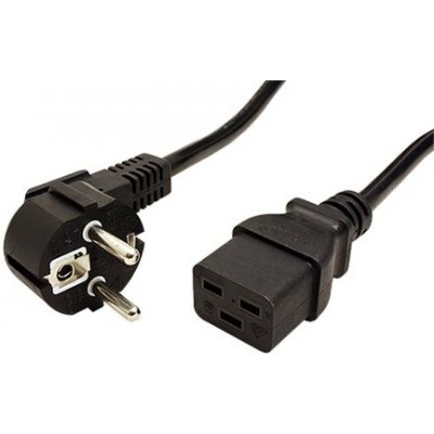 Value Kabel síťový 16A, CEE 7/7(M) - IEC320 C19, 2m, černý - 19.99.1552 – Zboží Živě