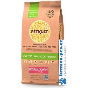 Petkult Medium Junior lamb/rice 12 kg