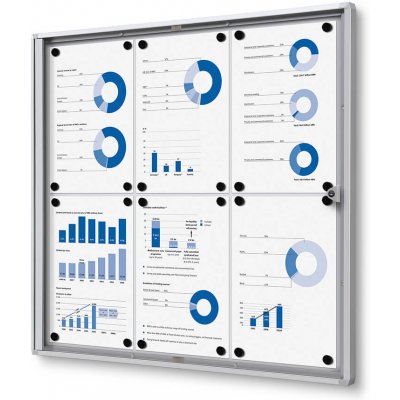 Jansen Display Interiérová informační vitrína Economy 6 x A4 – Zboží Živě