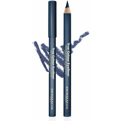 Dermacol Dřevěná tužka na oči True Colour Eyeliner 6 Dark Blue 4 g – Zboží Mobilmania