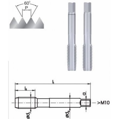 Fanar Ruční závitník M14x1,25 2 ks. (A1-220001-0144) – Hledejceny.cz