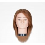 Bifull tréninková hlava mužská s lidskými vlasy délky 15 až 18 cm – Zboží Mobilmania
