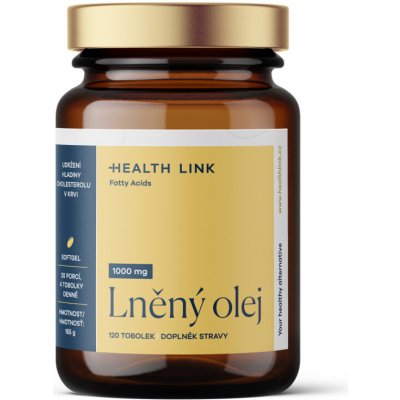 Health Link Lněný olej 1000 mg 120 tobolek – Hledejceny.cz
