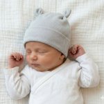 Baby Service Kojenecká nasazovací bavlněná čepice s oušky Šedá Babyservice – Hledejceny.cz