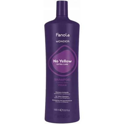 Fanola Wonder No Yellow Extra Care Shampoo šampon pro neutralizaci žlutých tónů 1000 ml