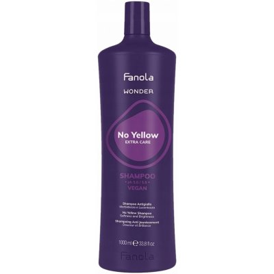 Fanola Wonder No Yellow Extra Care Shampoo šampon pro neutralizaci žlutých tónů 1000 ml – Zbozi.Blesk.cz