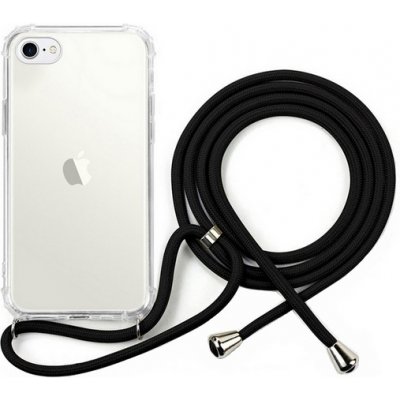 Pouzdro TopQ iPhone SE 2020 silikon se šňůrkou čiré – Zboží Mobilmania