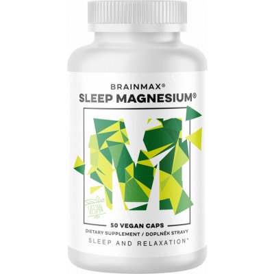 BrainMax Sleep Magnesium 250 mg, 50 rostlinných kapslí – Hledejceny.cz