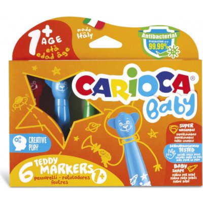 Carioca Baby Teddy fixy 6ks od 1 roku – Hledejceny.cz