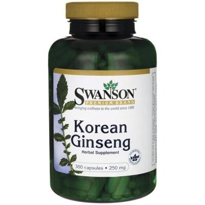 Swanson Žen-šen Korejský Korean Ginseng 250 mg 300 kapslí – Sleviste.cz