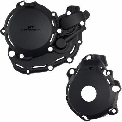 POLISPORT sada krytu alternátoru a spojky vodní pumpy KTM EXC-F 450/500 24-26, HUSQVARNA FE 450/501 24-26, GAS GAS EC-F 450/500 24-26 barva černá | Zboží Auto