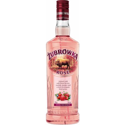 Zubrowka Rose Vodka 32% 0,7 l (holá láhev) – Zboží Dáma