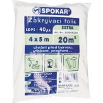 Spokar 8300053200 - Zakrývací fólie 4 x 5 m, LDPE 40µ EXTRA – Zboží Mobilmania