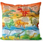 Impar Polštář Encyklopedie Dinosaurů 40x40 – Zboží Dáma