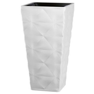 FORMplastic Květináč Diva Slim square 30 cm bílý