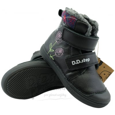 D.D.Step dětské zimní boty W049-52654A Black – Hledejceny.cz