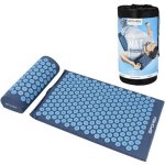 Spokey AKUMAT Akupresurní masážní podložka s polštářem 66 x 42 cm modrá – Zboží Dáma