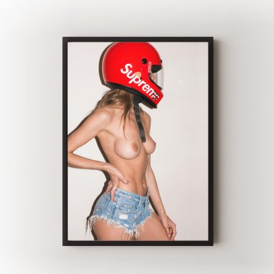 Racing Girl Velikost: 70x100 cm, Rám: Černý – Zbozi.Blesk.cz