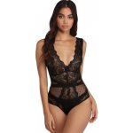 Dámské Body Black Scalloped Deep V Neck Lace Bodysuit – Hledejceny.cz