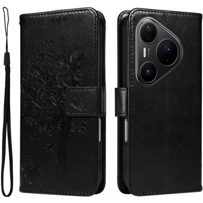 Trees knížkové pouzdro na Huawei Pura 80 Pro - černé – Hledejceny.cz