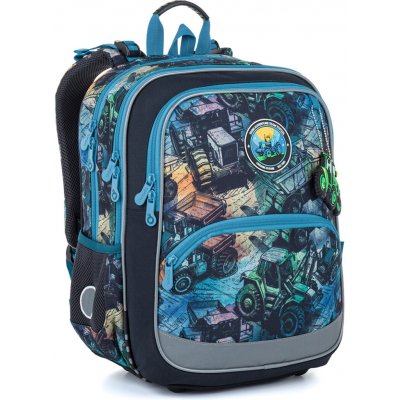 Topgal batoh Stavební stroje BAZI 26018 modrá – Zboží Mobilmania