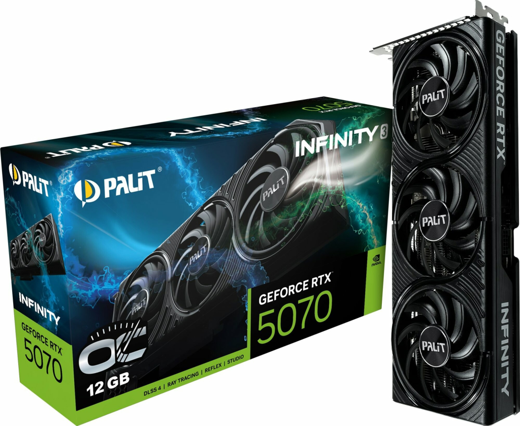 Palit GeForce RTX 5070 Infinity 3 12GB OC NE75070S19K9-GB2050S