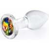 Anální kolík NS Novelties Crystal Desires Rainbow Gem Small