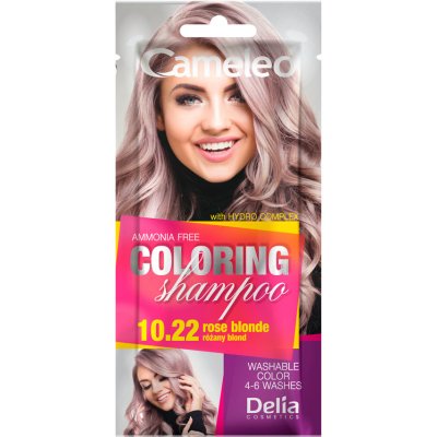 Delia Cameleo No1 barevný šampon 10.22 Rose blond 40 ml od 30 Kč -  Heureka.cz