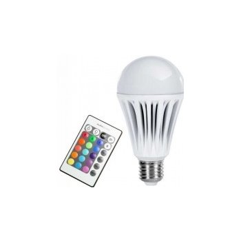 RGB LED žárovka E27 3W bílá dálkové ovládání