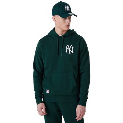 New Era Essentials Hoody MLB New York Yankees Dark Green/White