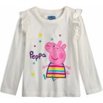 Dívčí tričko PEPPA PIG STARS bílá – Sleviste.cz