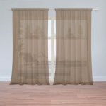 Sablio Záclony Hnědá: 2ks 150x250cm – Hledejceny.cz