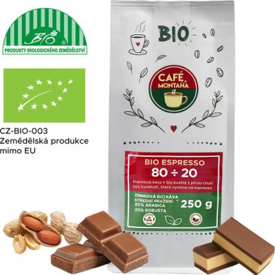 Café Montaña Bio espresso bio káva 250 g – Zbozi.Blesk.cz