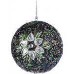 decoDoma Vánoční ozdoba s korálky lahvově zelená 10 cm assort – Hledejceny.cz