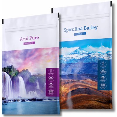 Energy Organic Acai powder 100 g + Spirulina Barley tabs 200 tablet