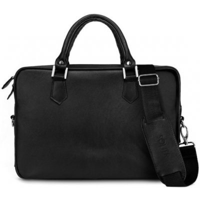 Solier taška pánská kožená do práce černá – Zboží Dáma