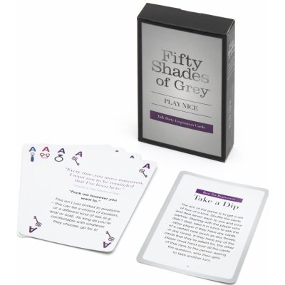 Fifty Shades of Grey Play Nice Talk Dirty Inspiration Cards