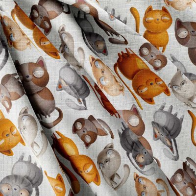 IMPAR Strukturovaná tkanina – Cats – Hledejceny.cz